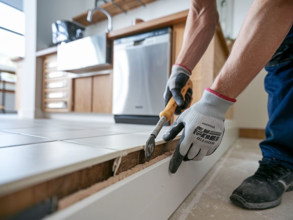 0Cokół dolny zdejmowany z podłogi w kuchni