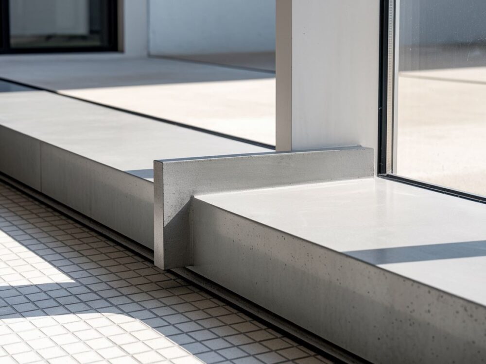 0Parapet z kapinosem w minimalistycznym stylu