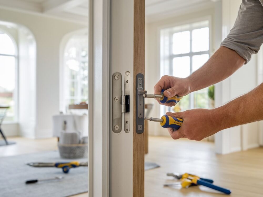 0Podnoszenie drzwi na zawiasach krok po kroku