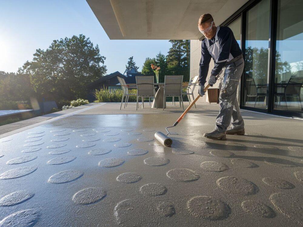 Betonowa powierzchnia odporna na warunki atmosferyczne