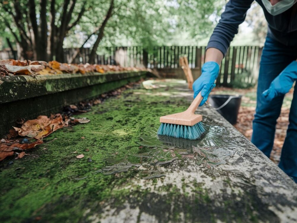 Domowe sposoby na czyszczenie mchu z betonowej powierzchni