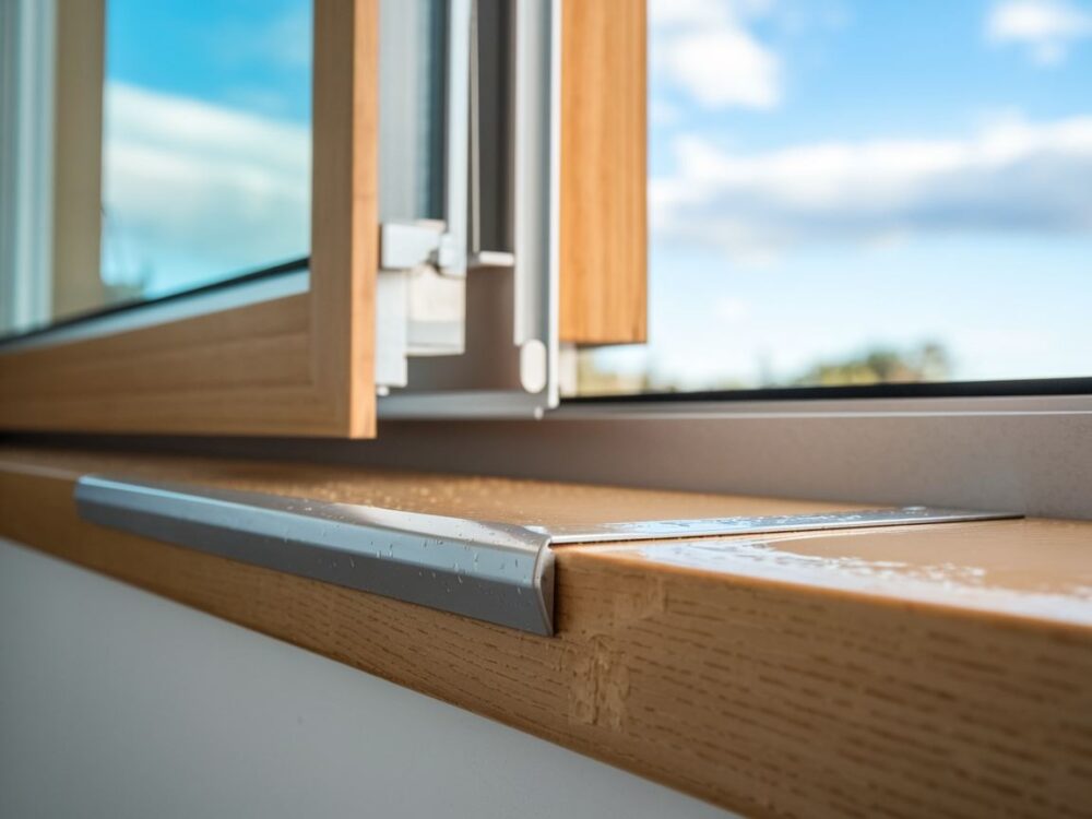 Kapinos w parapecie chroniący elewację przed wodą