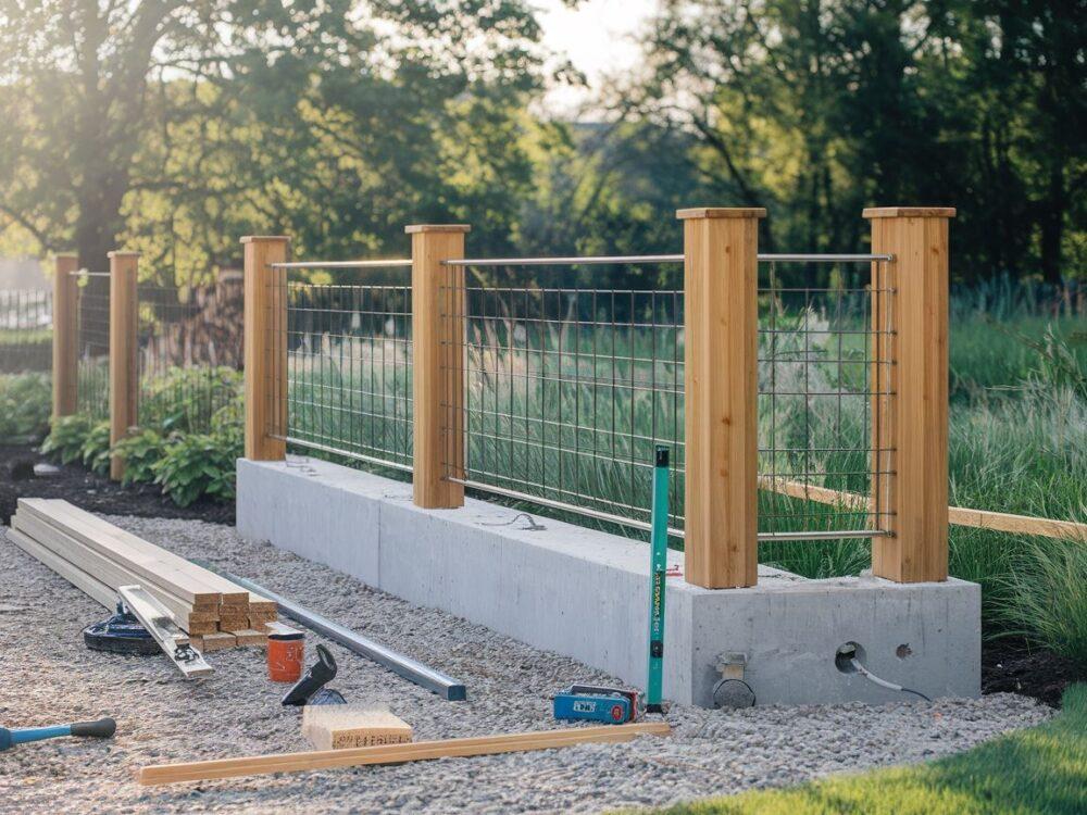 Montaż ogrodzenia na solidnym fundamencie