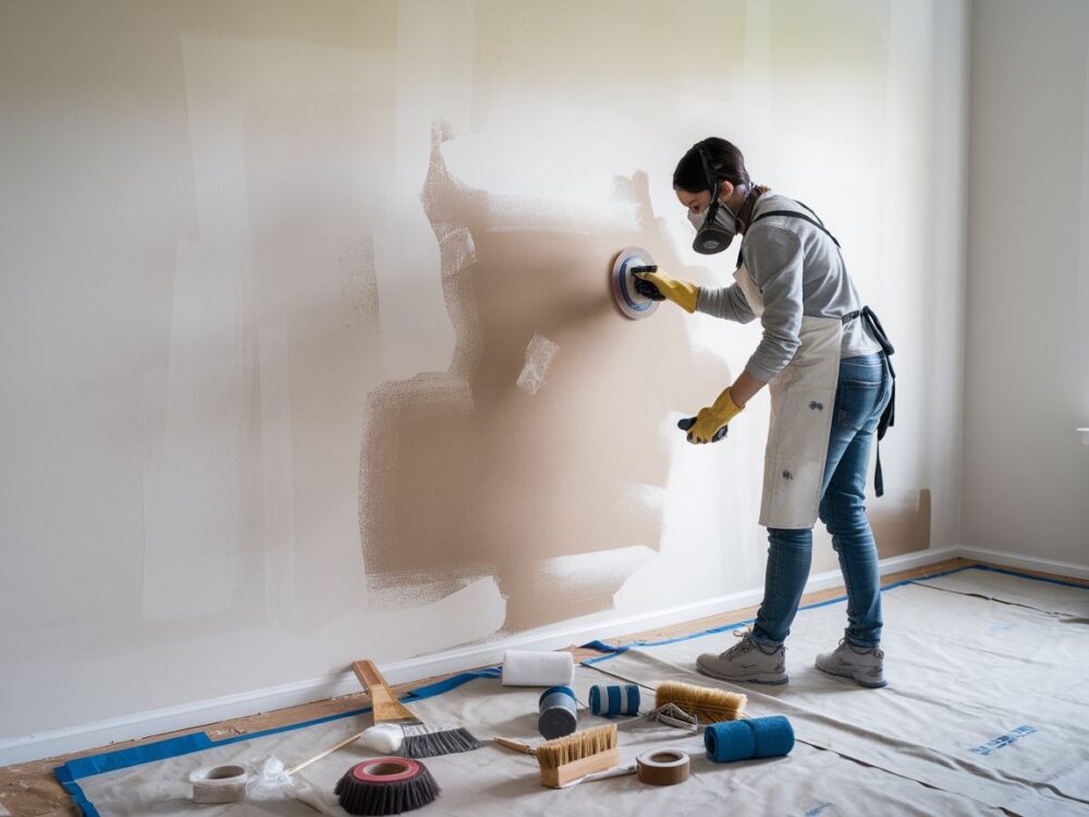 Narzędzia do przygotowania ściany przed malowaniem