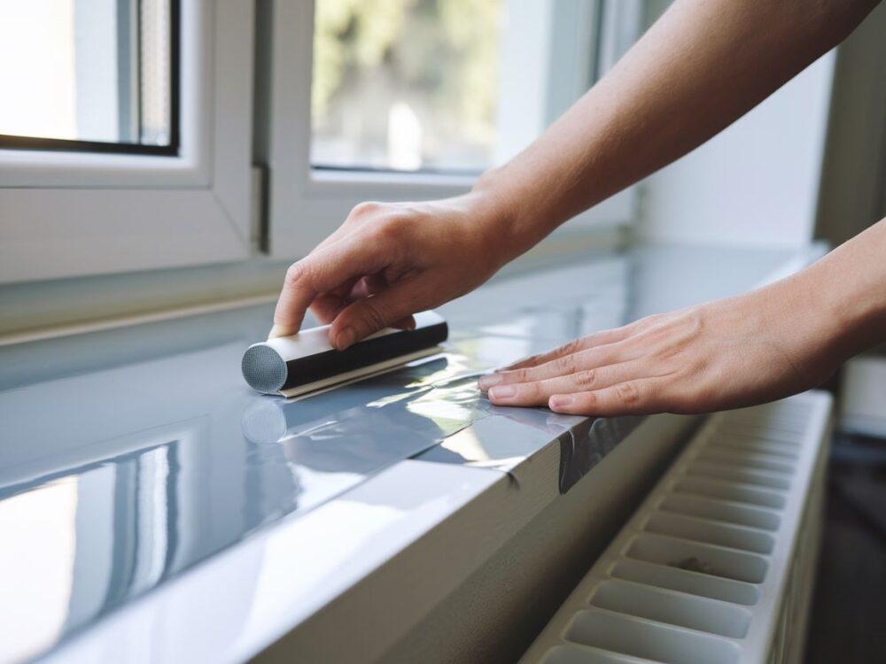 Narzędzia potrzebne do oklejania parapetu