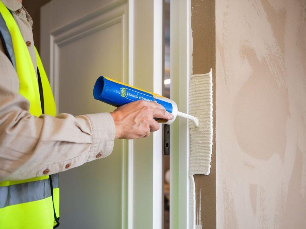 Precyzyjne wypełnianie szczelin wokół drzwi