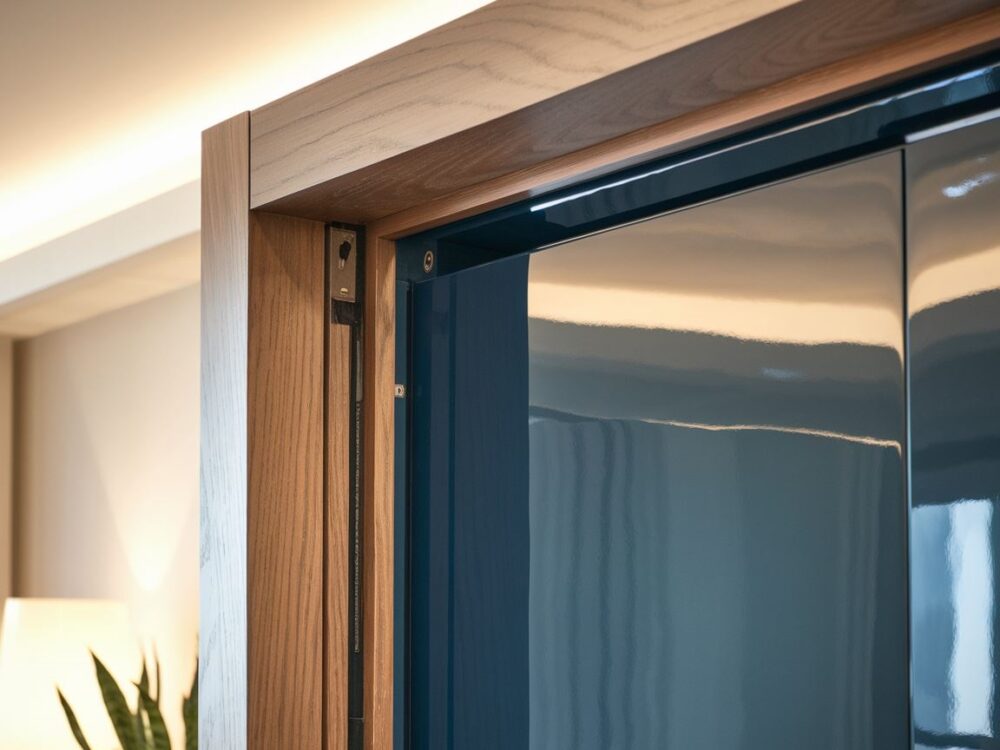 Precyzyjnie zamontowana ościeżnica w drzwiach