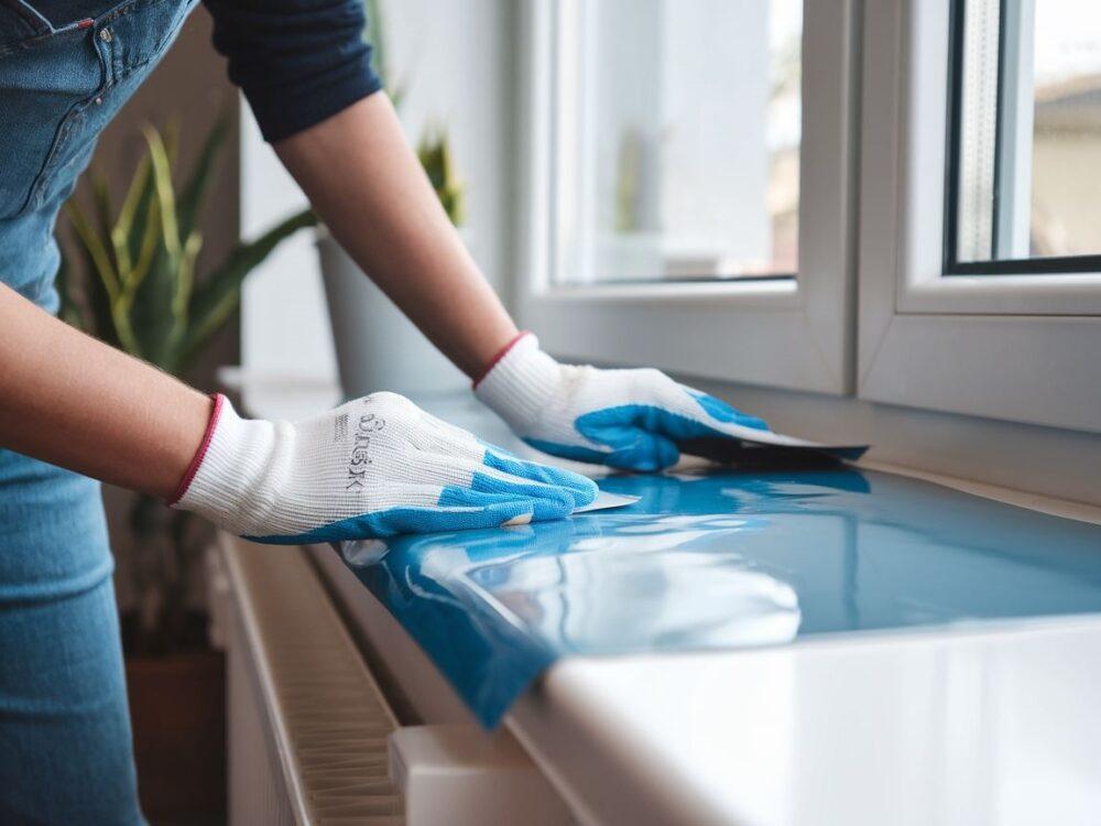 Proces oklejania parapetu okleiną krok po kroku