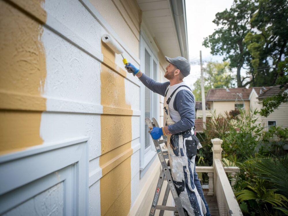 Profesjonalne malowanie elewacji wałkiem