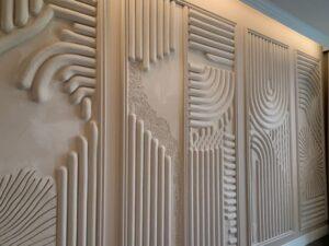 Projektowanie ściany z dekoracjami gipsowymi
