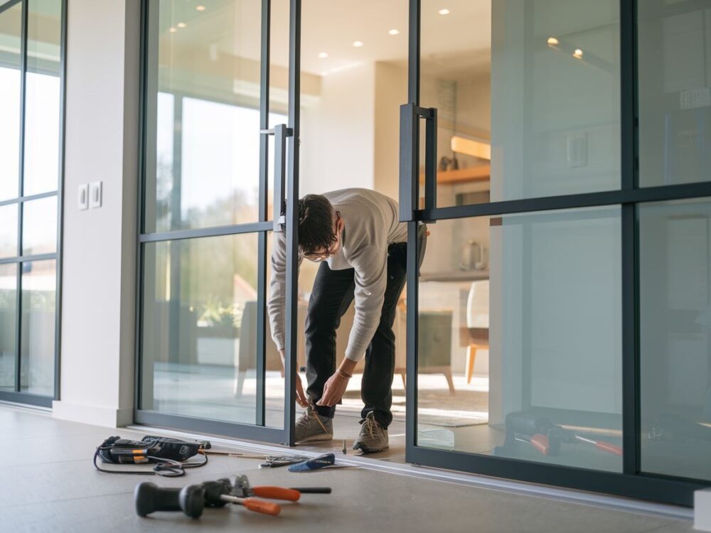 Przykład poprawnie zamontowanego samodomykacza