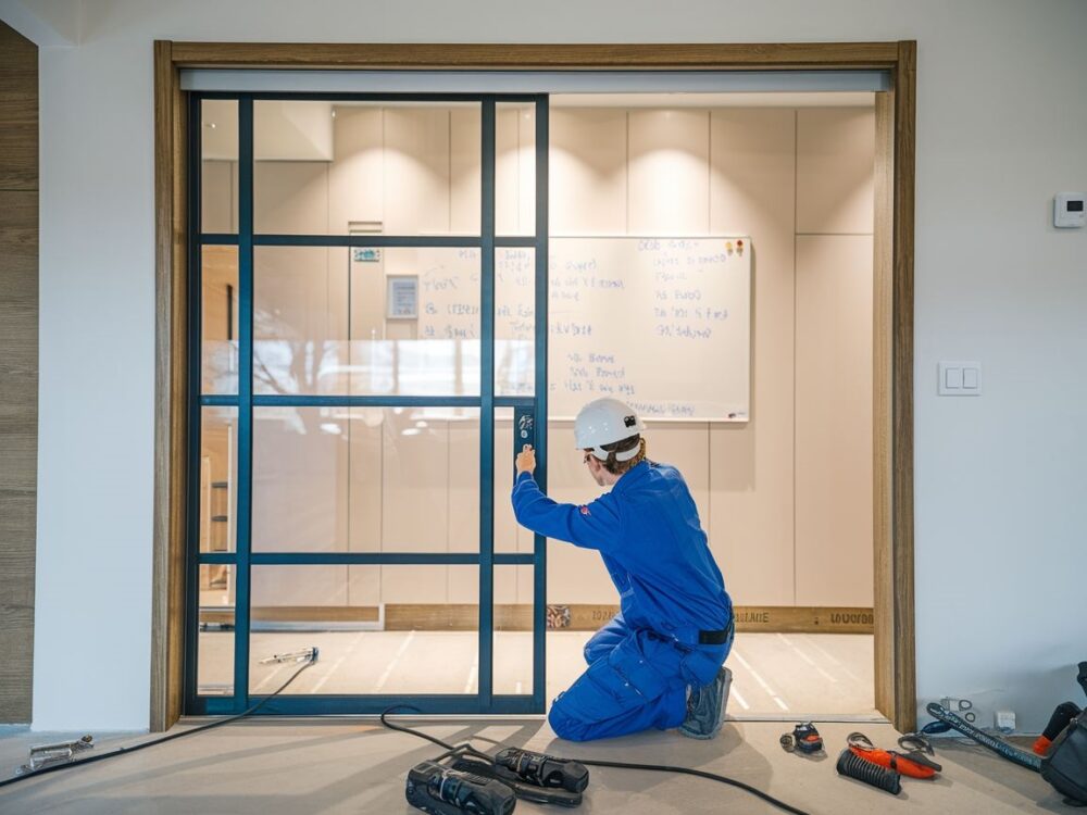 Schemat instalacji samodomykacza do drzwi