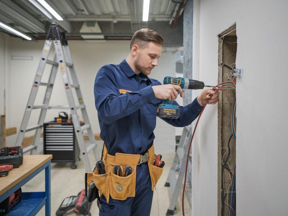 Schemat przedłużania przewodu elektrycznego