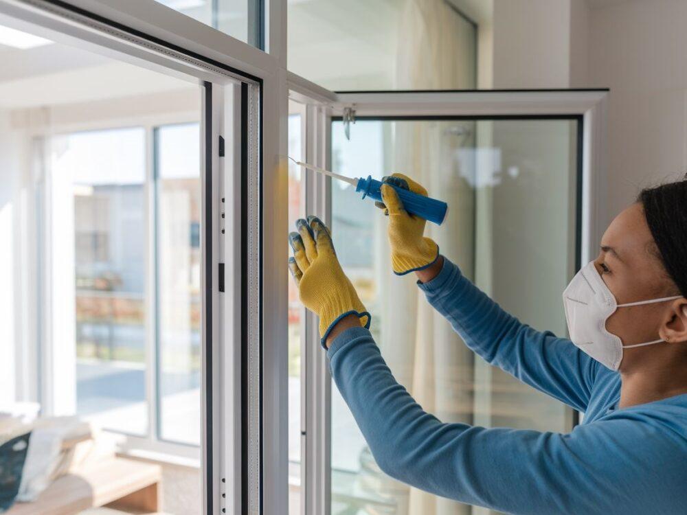 Smar silikonowy na gumowych uszczelkach okiennych