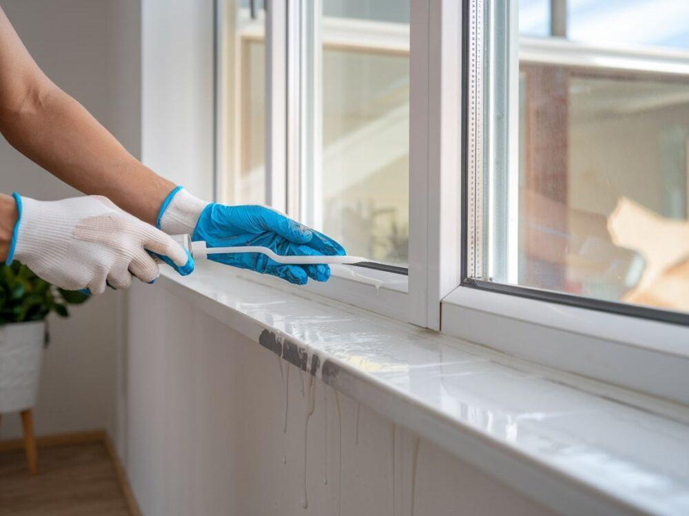 Smarowanie gumowych uszczelek w oknach