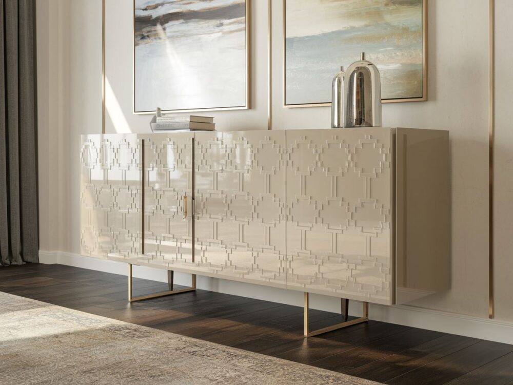 Warsztat z odnowionymi meblami w stylu retro