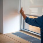 Widok okna podczas instalacji rolety