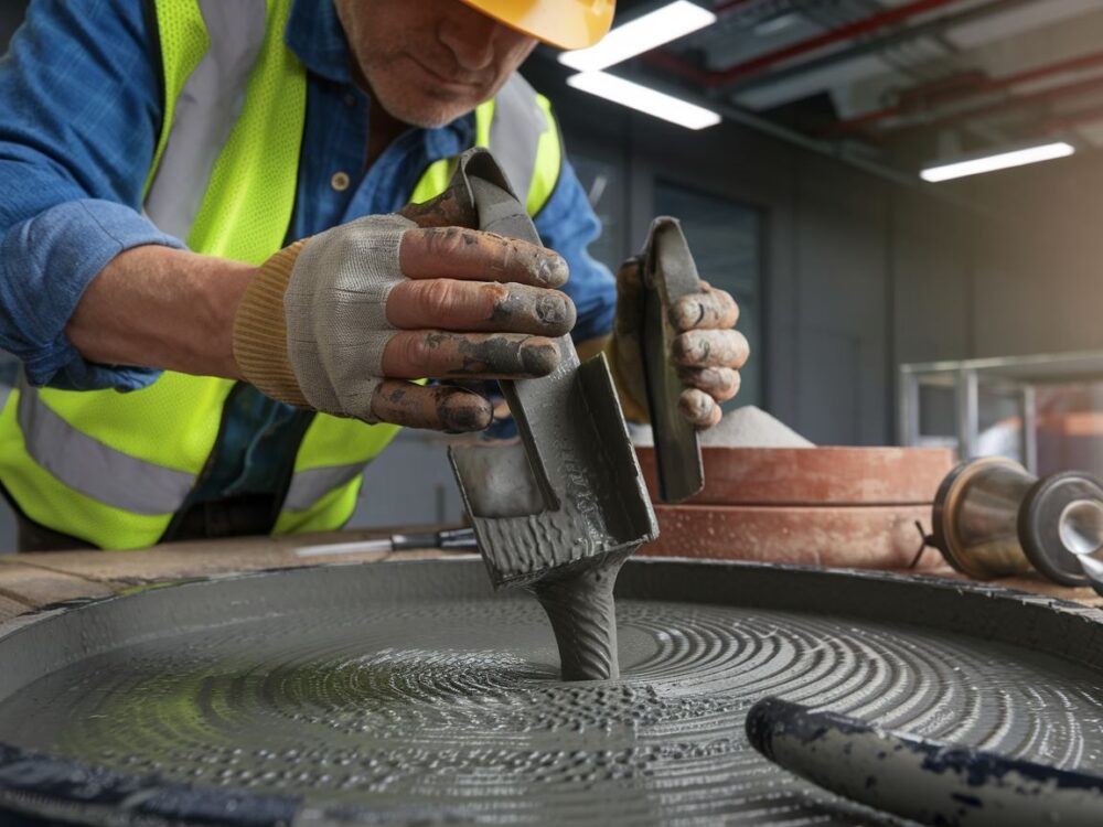 Wodoszczelny beton na nowoczesnym placu budowy