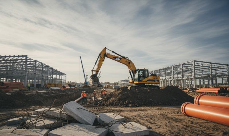 Roboty ziemne przy realizacji instalacji wodno-kanalizacyjnej